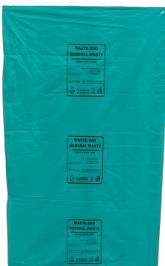 Sharps Disposal Polythene Bag - Blue 30x50